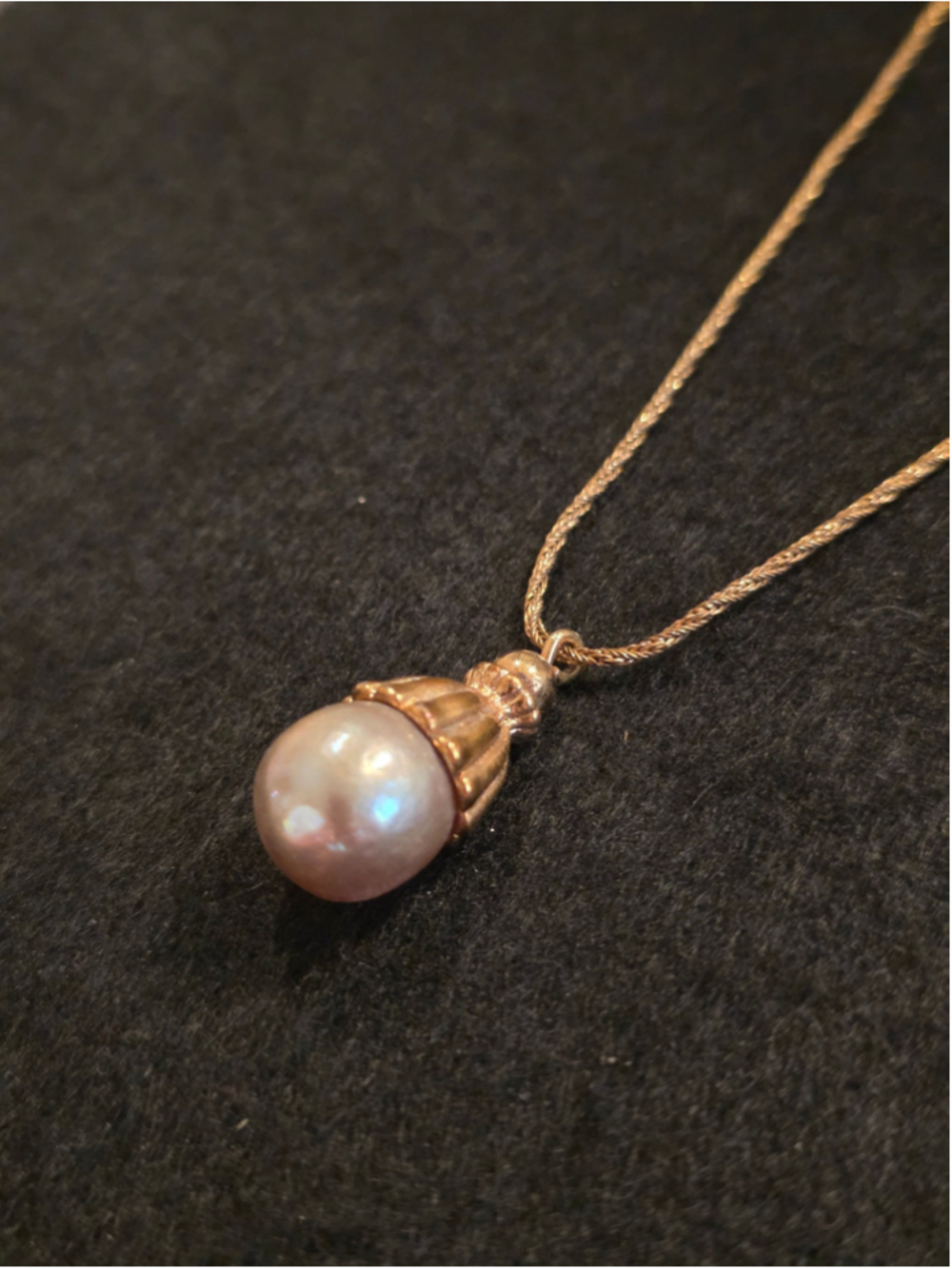 Christian Dior Pearl Drop Necklace 1970s